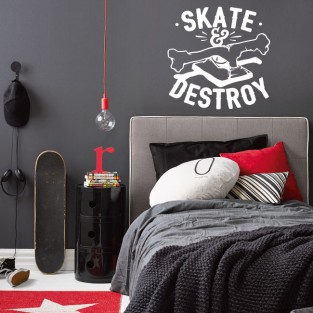 Vinilos y pegatinas skate and destroy Vinilos y pegatinas skate and destroy